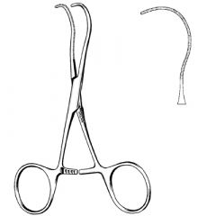 Casteneda-Mixter Clamp, Smooth Jaw, 5 1/4" (13.5 Cm)